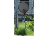 Satellite dish on a stick