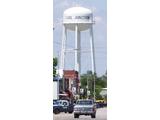 Water tower on several sticks